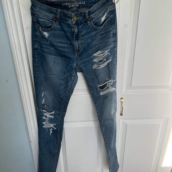 ALL AMERICAN EGALE JEANS SIZE 8 EXTRA-LONG - Picture 3 of 16